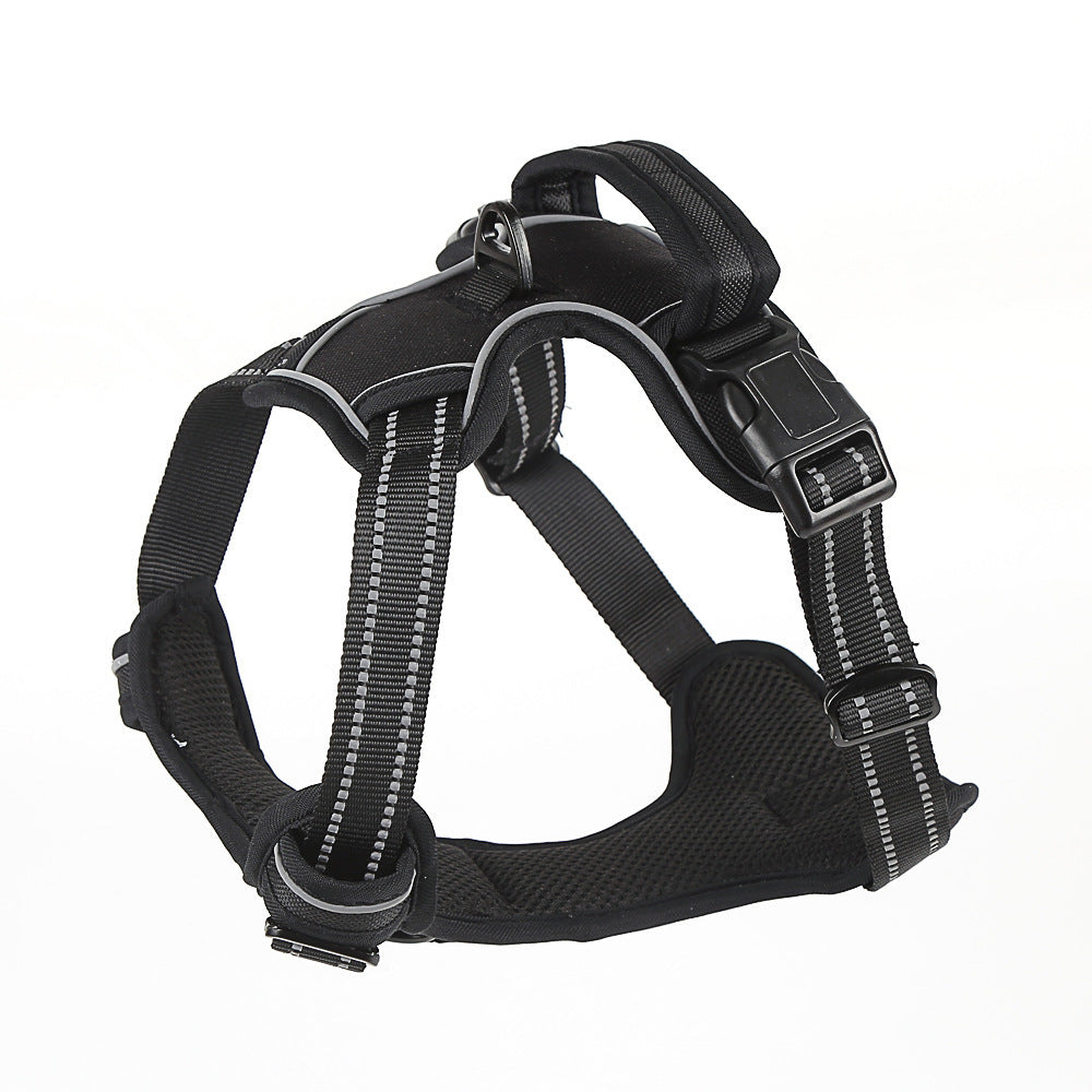 Reflective No-Pull Dog Harness – Adjustable, Safe & Comfortable for Night Walks