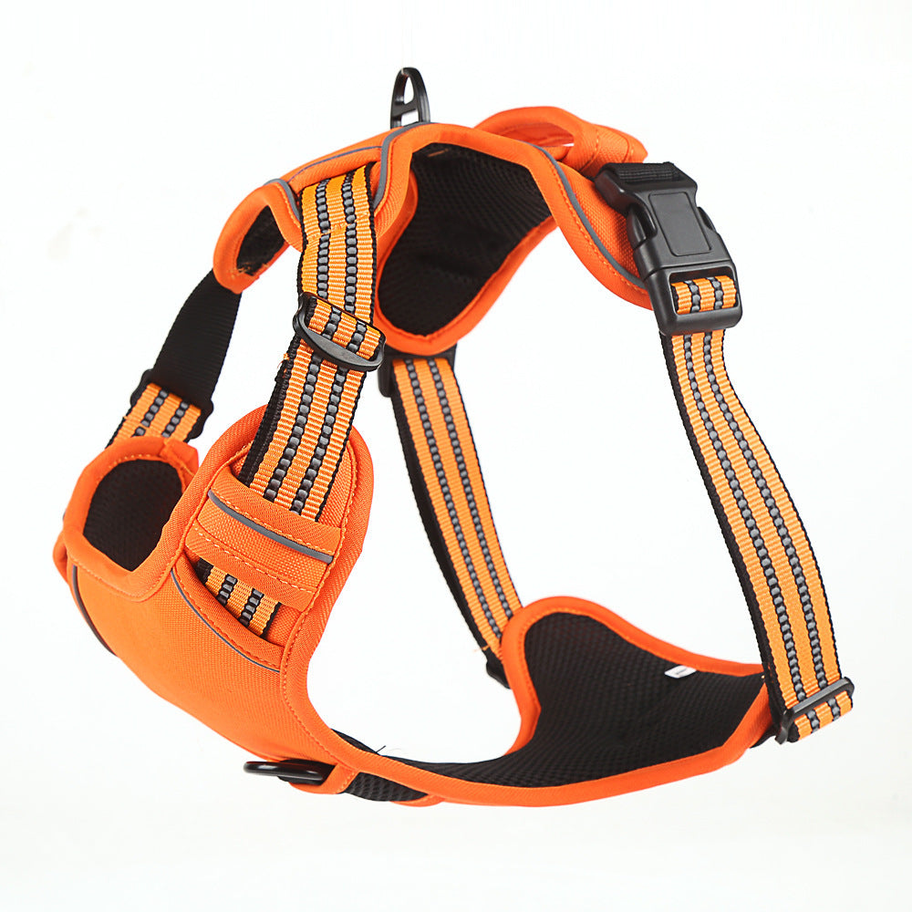 Reflective No-Pull Dog Harness – Adjustable, Safe & Comfortable for Night Walks