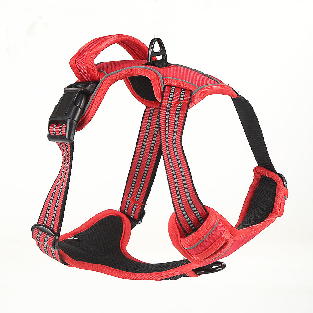 Reflective No-Pull Dog Harness – Adjustable, Safe & Comfortable for Night Walks