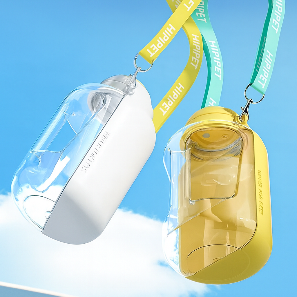 2 In 1 Dog Large Capacity Pets Out Drinking Pot Cat Water Dispenser Portable Water Cup Water And Food Integrated Bowl Pet Products
