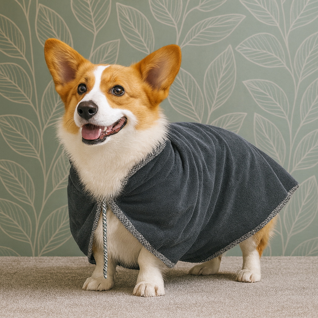 Ultra-Absorbent Microfiber Pet Towel Coat – Quick-Dry for Dogs & Cats
