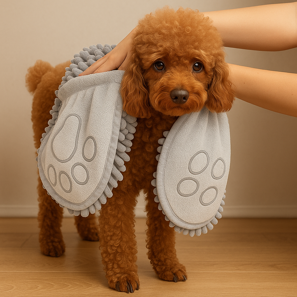 Super Absorbent Dog & Cat Bathrobe – Quick Dry Microfiber Towel with Hood