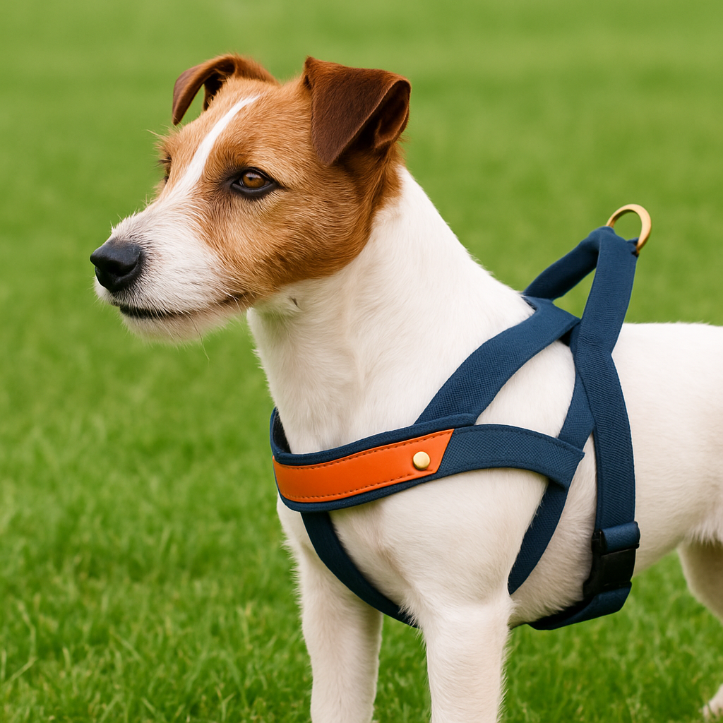 Durable Waterproof Dog Harness with Leather Reinforcement – No-Pull Strap
