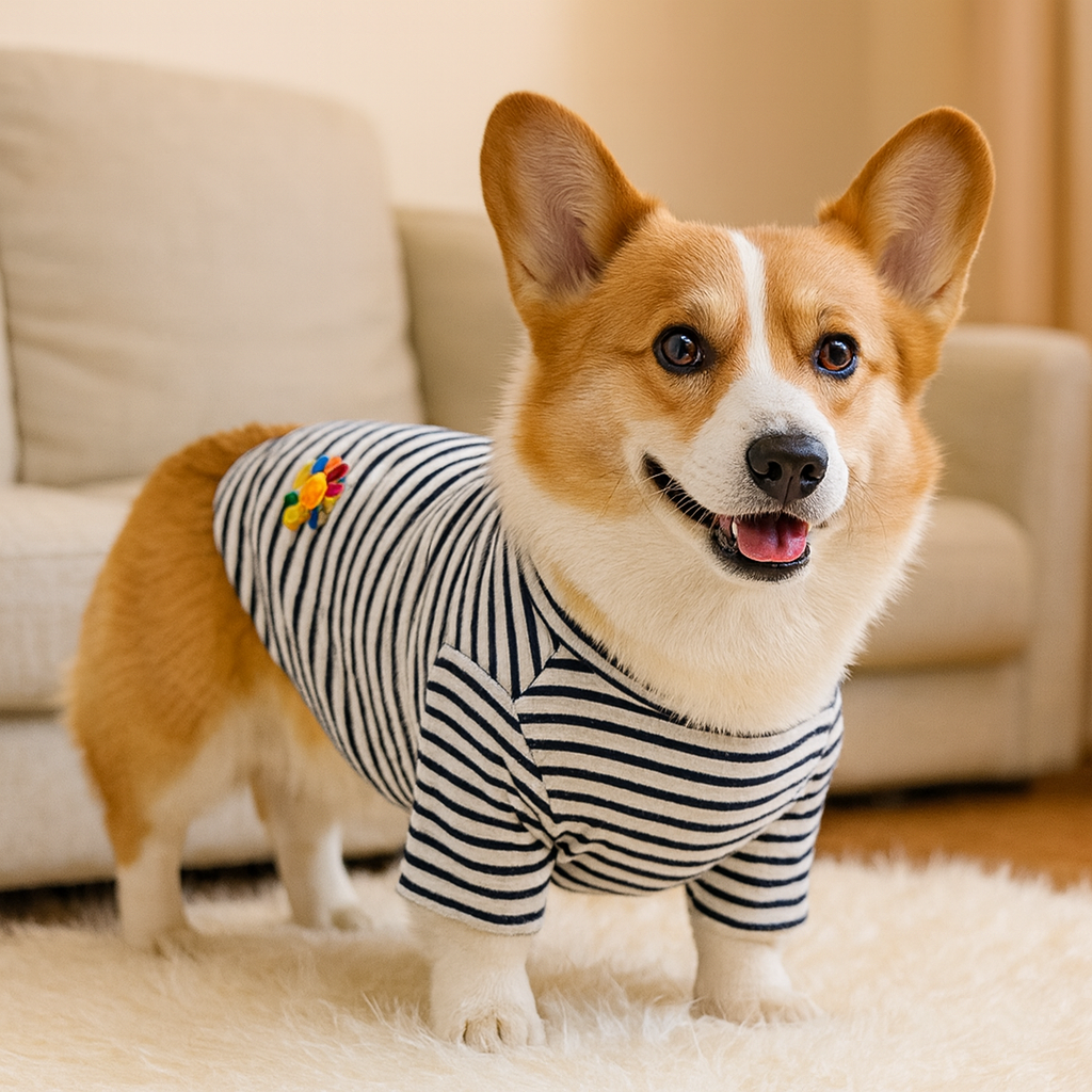 Striped Cozy Dog Pajamas – Soft & Stretchy Sleepwear for Sweet Dreams