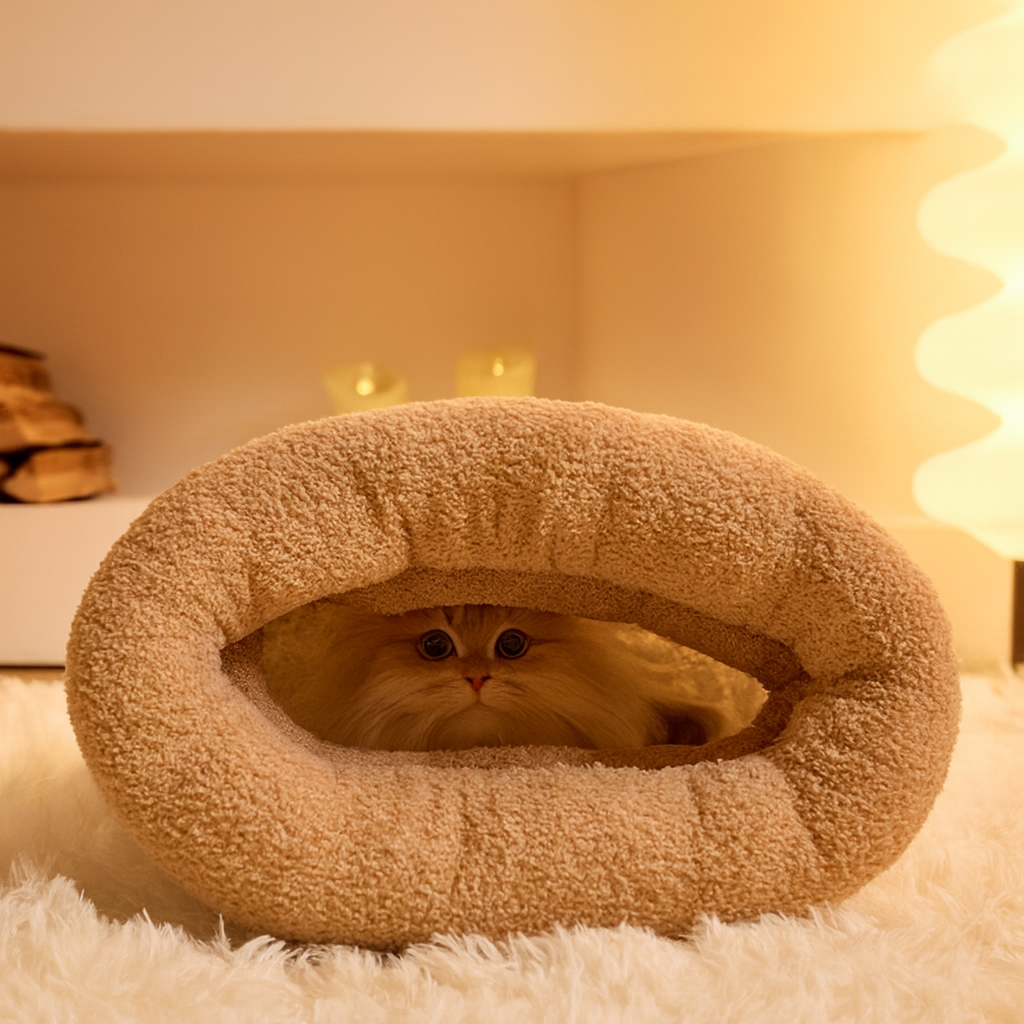 CozyCat™ Sleeping Bag – The Ultimate Snuggle Spot for Your Feline Frien
