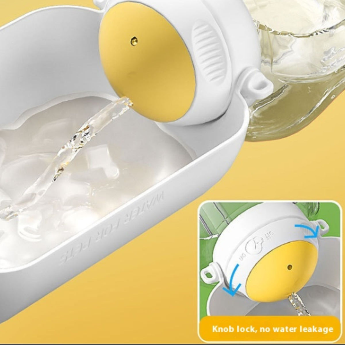 2 In 1 Dog Large Capacity Pets Out Drinking Pot Cat Water Dispenser Portable Water Cup Water And Food Integrated Bowl Pet Products