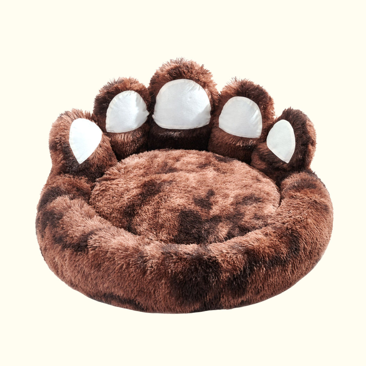 Pawfect Plush Pet Bed – Ultra-Soft Paw Pad Design for Cozy Naps