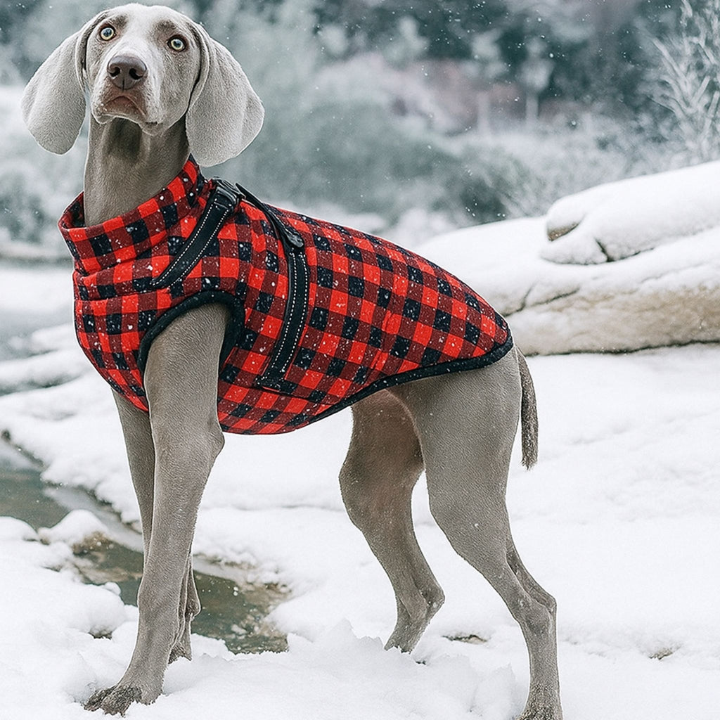 Christmas Waterproof Reflective Winter Dog Jacket