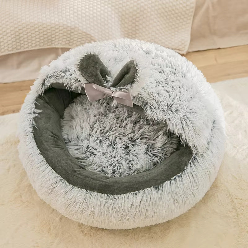 Snuggle Pup & Kitty Plush Bed