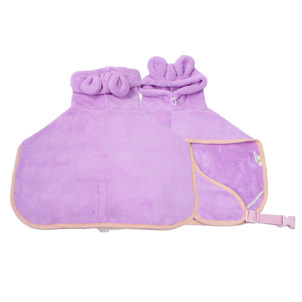 Fluffy Buddy Bathrobe – Cute, Cozy & Totally Boopable!